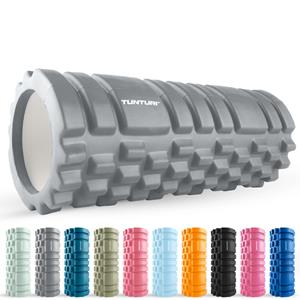 Tunturi Yoga Grid Foam Roller 33 cm | Ø 13 cm | grijs