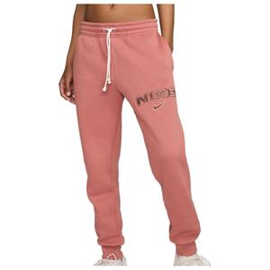 Nike  Women's NSW Phoenix Fleece MR Standard Logo Pant - Trainingsbroek, roze