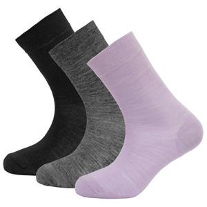 Devold  Women's Daily Merino Light Sock 3-Pack - Multifunctionele sokken, purper