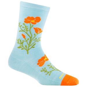 Darn Tough  Women's Blossom Crew Lightweight - Multifunctionele sokken, blauw