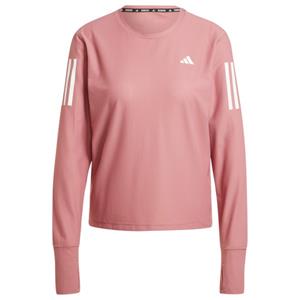 Adidas  Women's Own the Run L/S - Hardloopshirt, roze