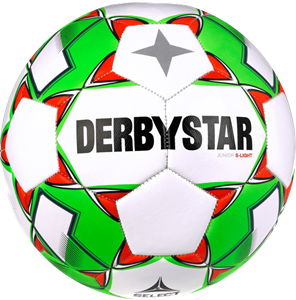 DerbyStar Voetbal Junior S-Light V23 wit groen rood 1724