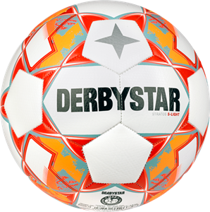 DerbyStar Voetbal Stratos V23 S-Light 1044 wit oranje grijs