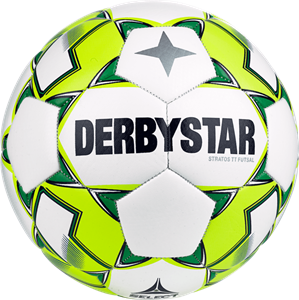 DerbyStar Voetbal Futsal Stratos Wit geel blauw 1555