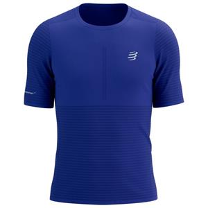 Compressport  Pro Racing S/S T-Shirt - Hardloopshirt, blauw