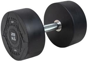 Muscle Power Ronde Dumbbell - Rubber - Per stuk - 28 kg