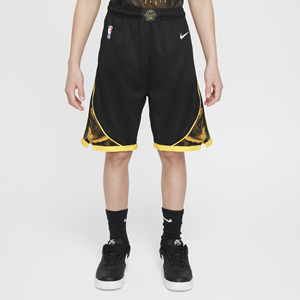 Nike Golden State Warriors  Swingman NBA-shorts met Dri-FIT voor kids - Zwart