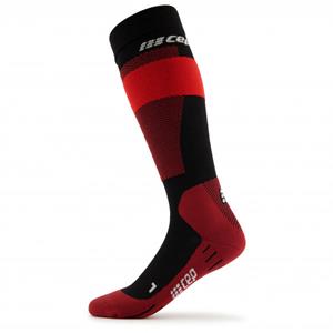 CEP  Merino Skiing Socks Tall - Skisokken, rood