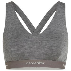 Icebreaker  Women's 125 Cool-Lite Sprite Racerback Bra - Sportbeha, grijs