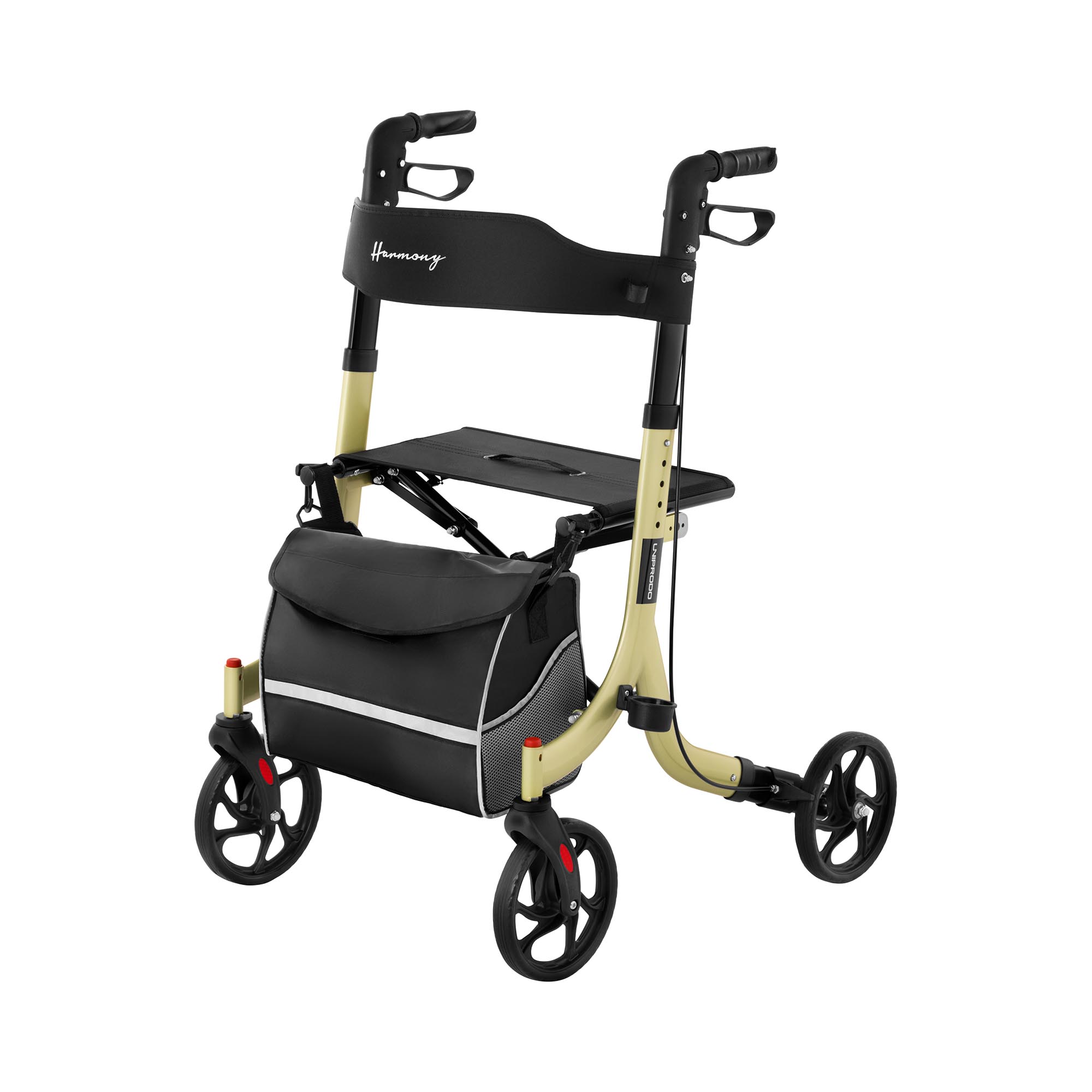 Uniprodo Rollator Harmony - champagne - 136 kg