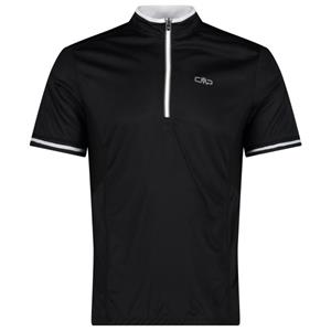 CMP  Bike T-Shirt Jacquard Halfzip - Fietsshirt, zwart