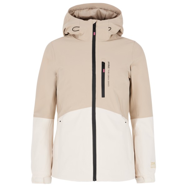 Protest  Women's Prtdisk Snowjacket - Ski-jas, beige/wit