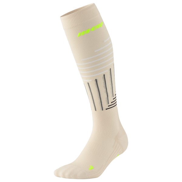 CEP  Women's The Run Limited 2024.2 Socks Tall - Compressiesokken, beige