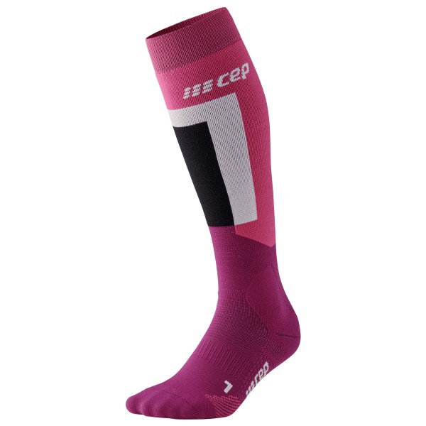 CEP  Women's Thermo Compression Socks Skiing Tall V3 - Skisokken, purper