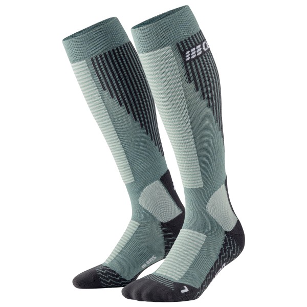 CEP  Women's Touring Compression  Socks Skiing Tall V2 - Skisokken, grijs