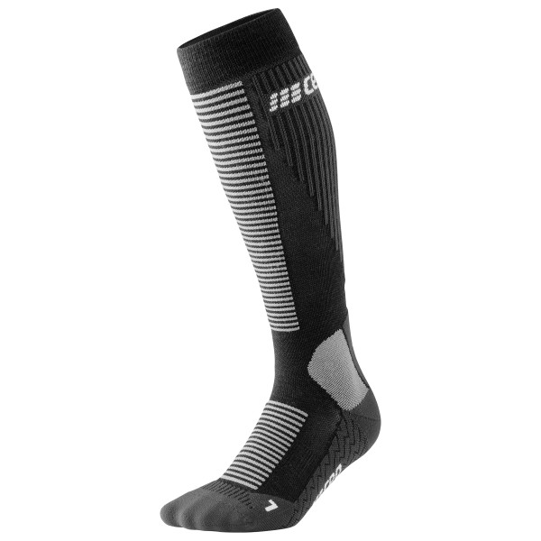 CEP  Cold Weather Compression Socks Tall V2 - Compressiesokken, zwart/grijs