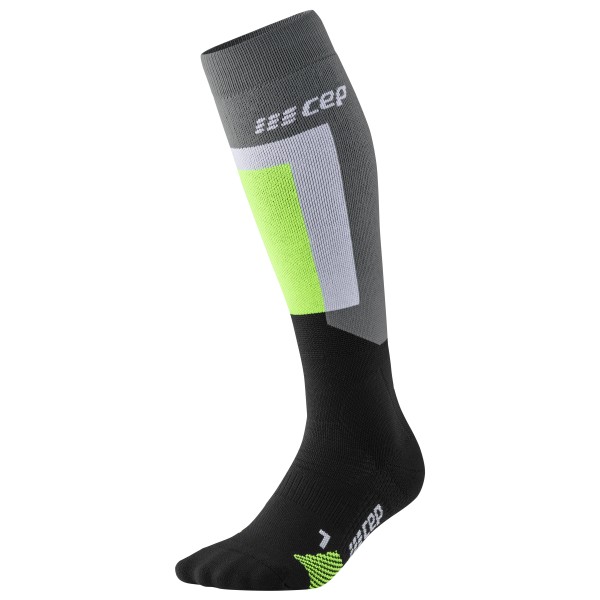 CEP  Thermo Compression Socks Skiing Tall V3 - Skisokken, grijs