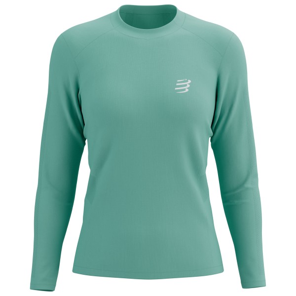 Compressport  Women's Performance L/S T-Shirt - Hardloopshirt, turkoois