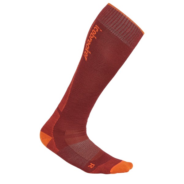 Icebreaker  Merino Ski+ Ultralight OTC - Skisokken, rood