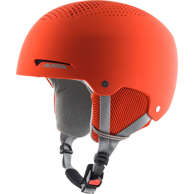 Alpina Zupo Kinder Skihelm 48-52 cm, 40 pumpkin/orange matt)