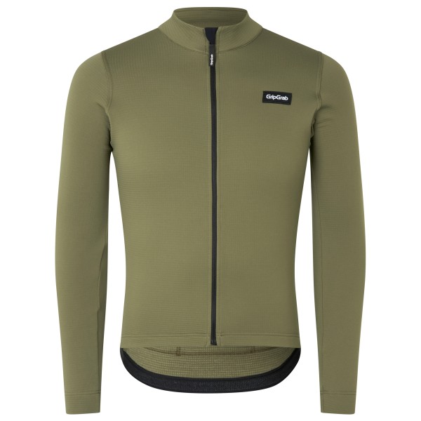 GripGrab  Gravelin Merinotech Thermal Long Sleeve Jersey - Fietsjack, olijfgroen