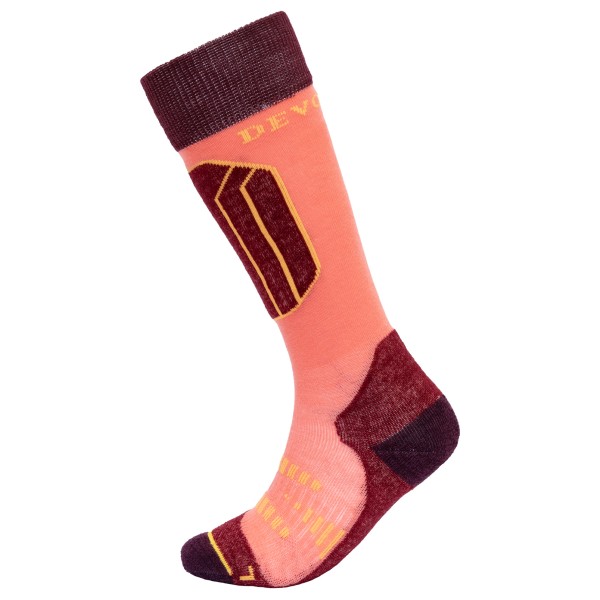 Devold  Kid's Alpine Merino Sock - Skisokken, rood