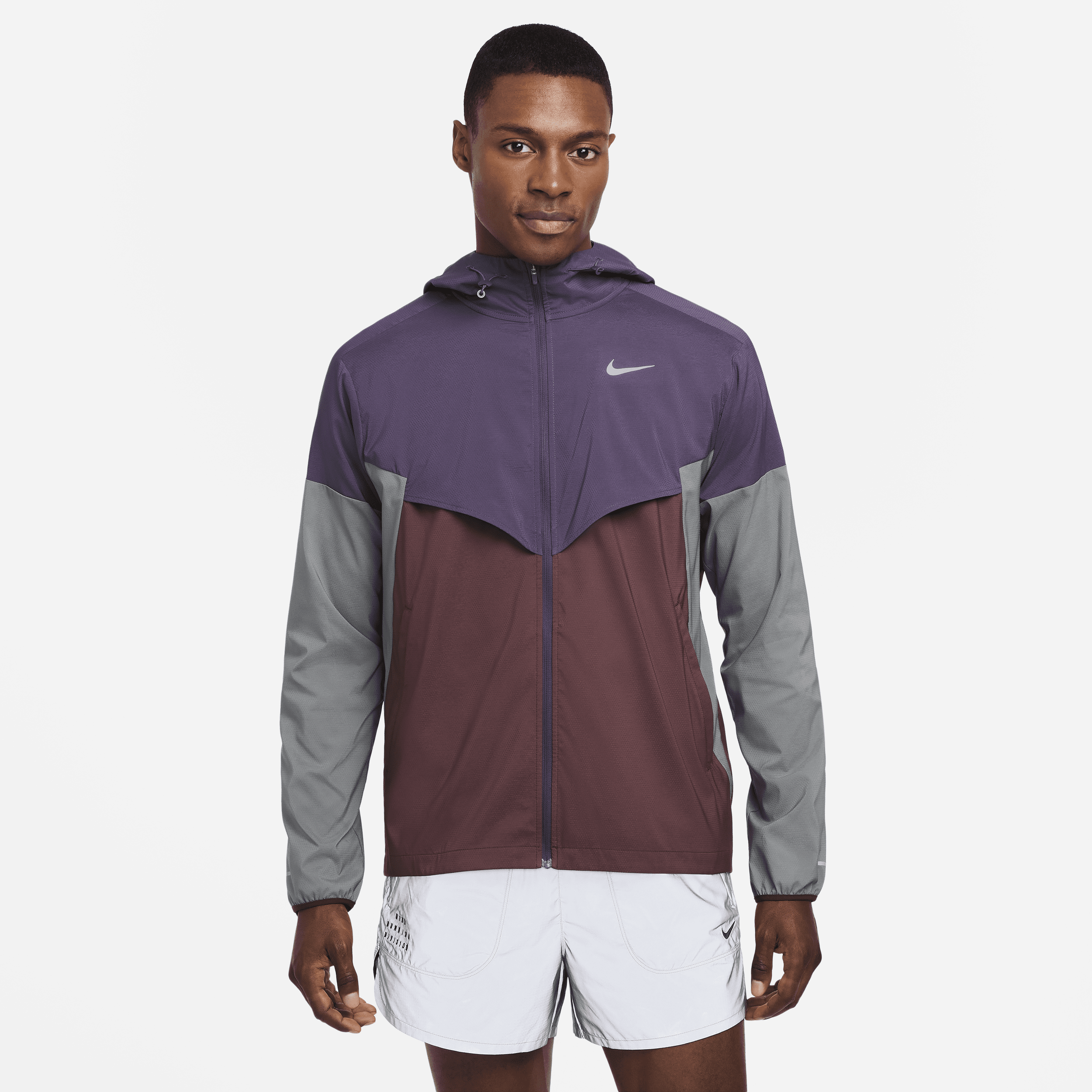 Nike Windrunner Repel hardloopjack voor heren - Paars