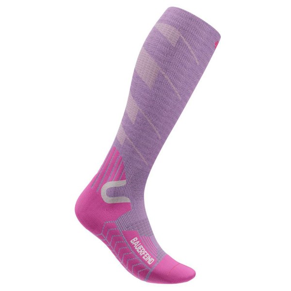 Bauerfeind Sports  Women's Ski Touring Compression Socks - Skisokken, roze