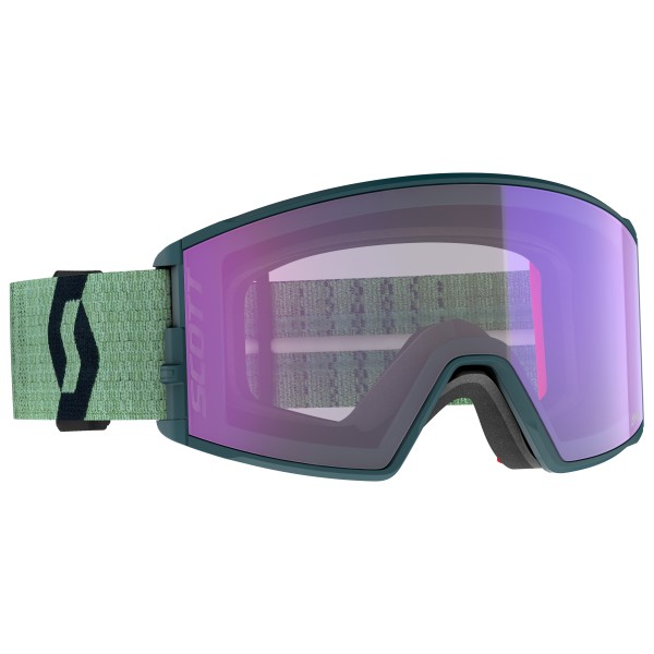 Scott  Goggle React Light Sensitiv S2-4 (VLT 22-8%) - Skibril purper