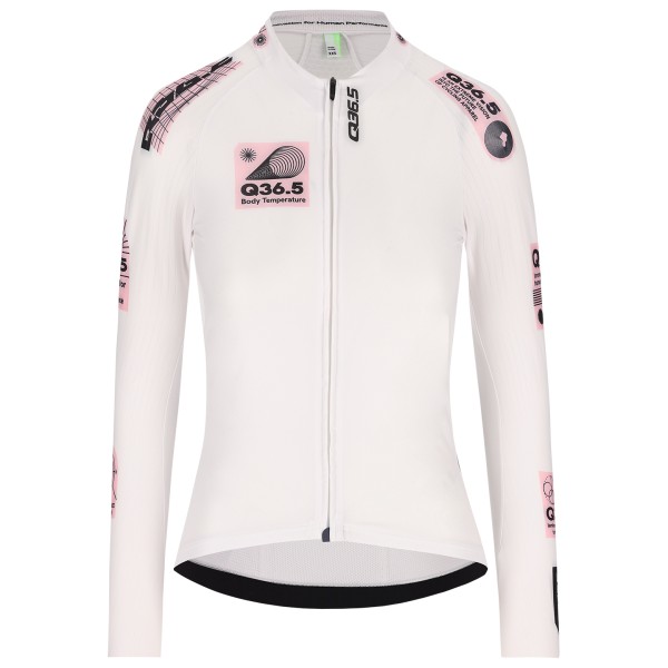 Q36.5  Women's Gregarius Hybrid Light Retrofuture Long Sleeve Jersey - Fietsshirt, wit