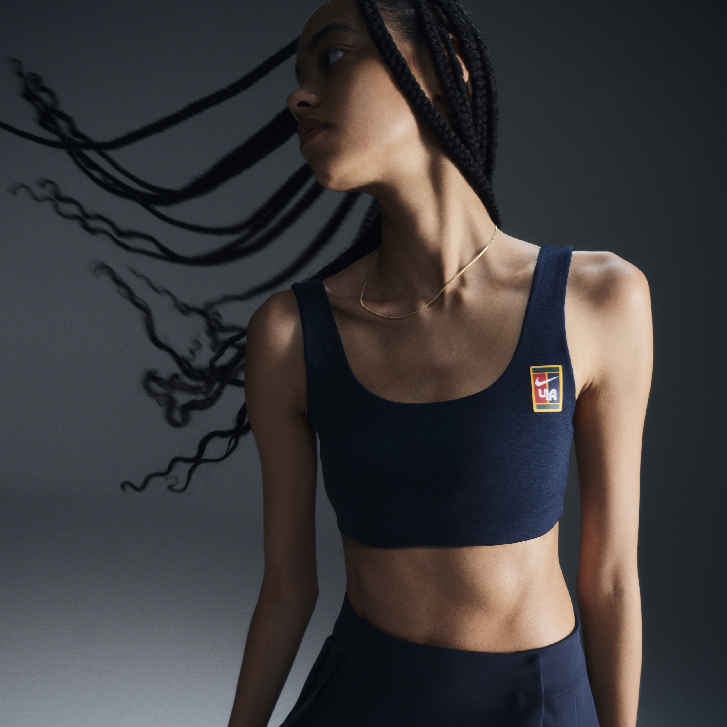 Nike Women by YOON licht gevoerde sport-bh met lichte ondersteuning - Blauw