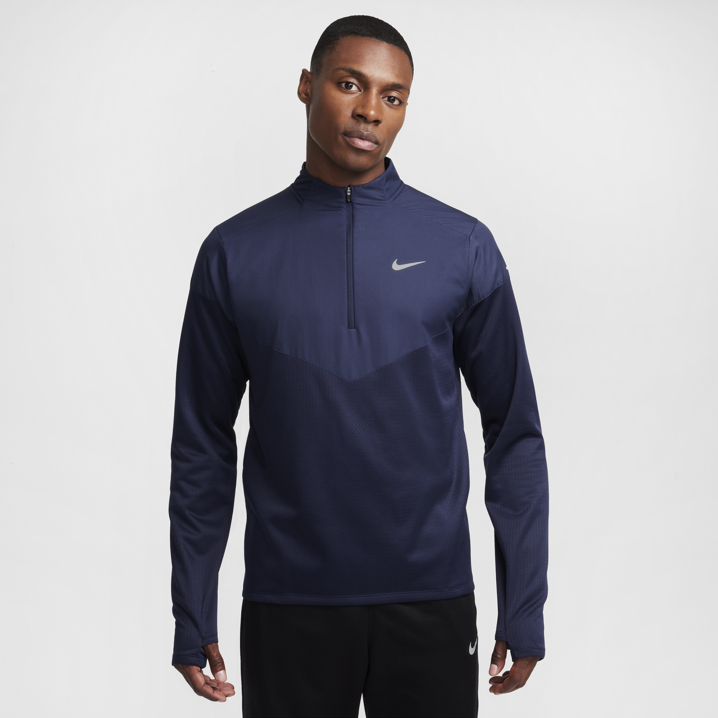 Nike Sphere Therma-FIT waterafstotende hardlooptop met halflange rits voor heren - Blauw