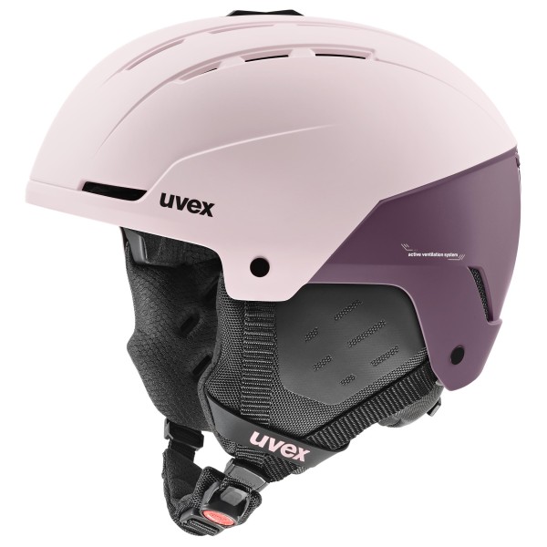 uvex Stance Skihelm 51-55 cm, 18 powder/plum matt)