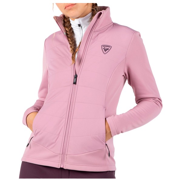 Rossignol  Women's Classique Hybrid Clim Full Zip - Synthetisch jack, roze