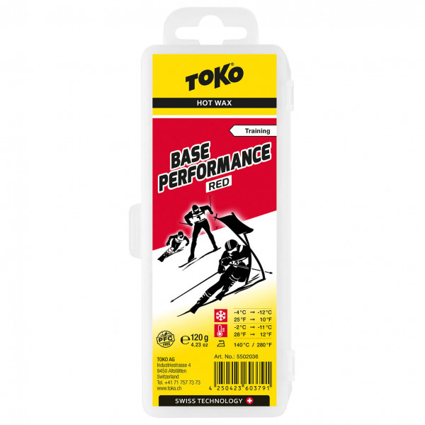 TOKO Base Performance 120g Red -4°C / -12°Wachs