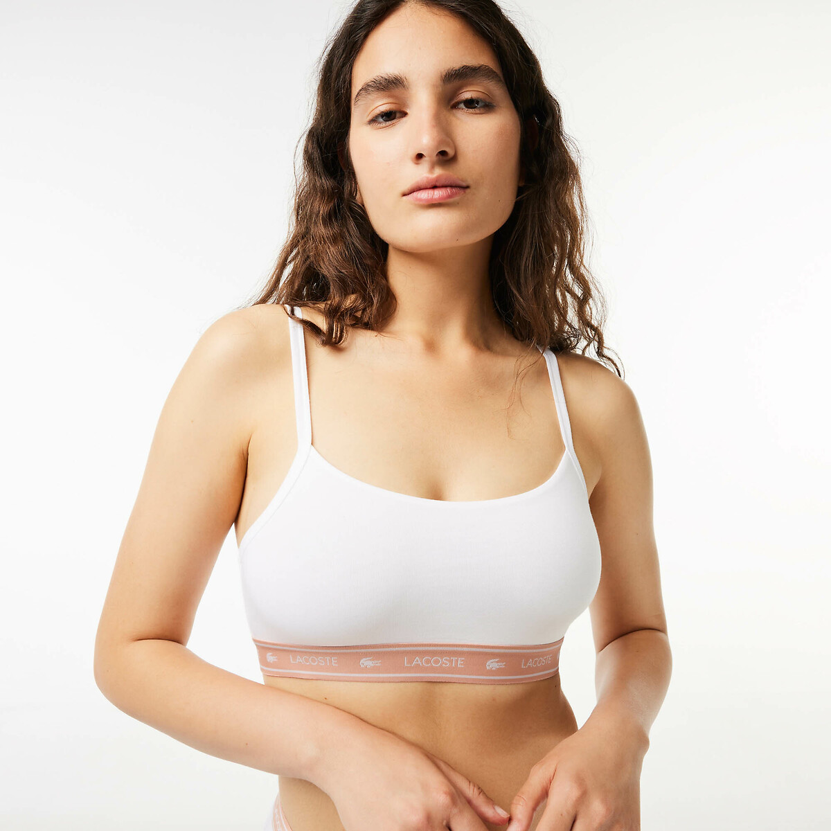 Lacoste Bralette bandeau in katoen