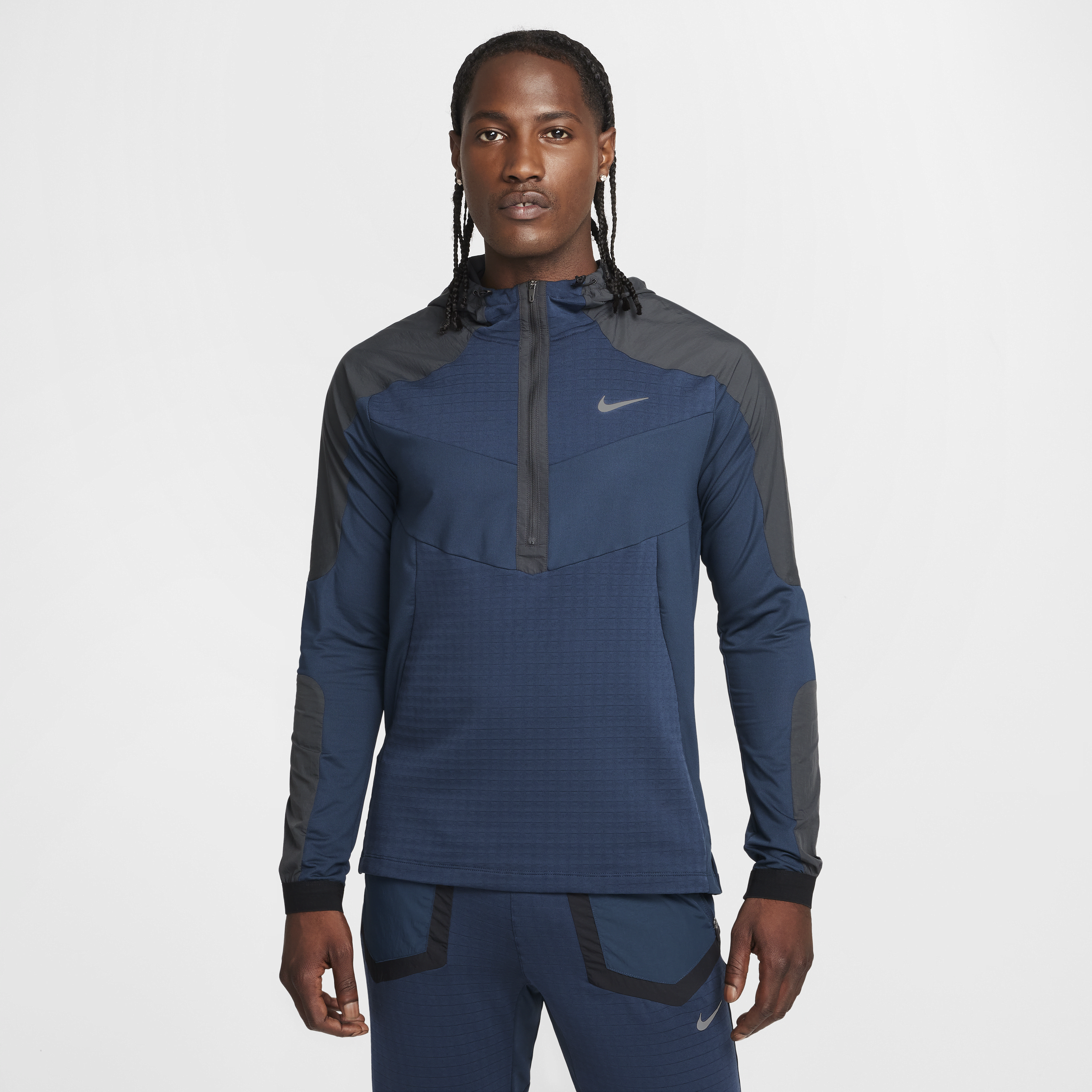 Nike Hardlooptop met lange mouwen voor heren - Blauw