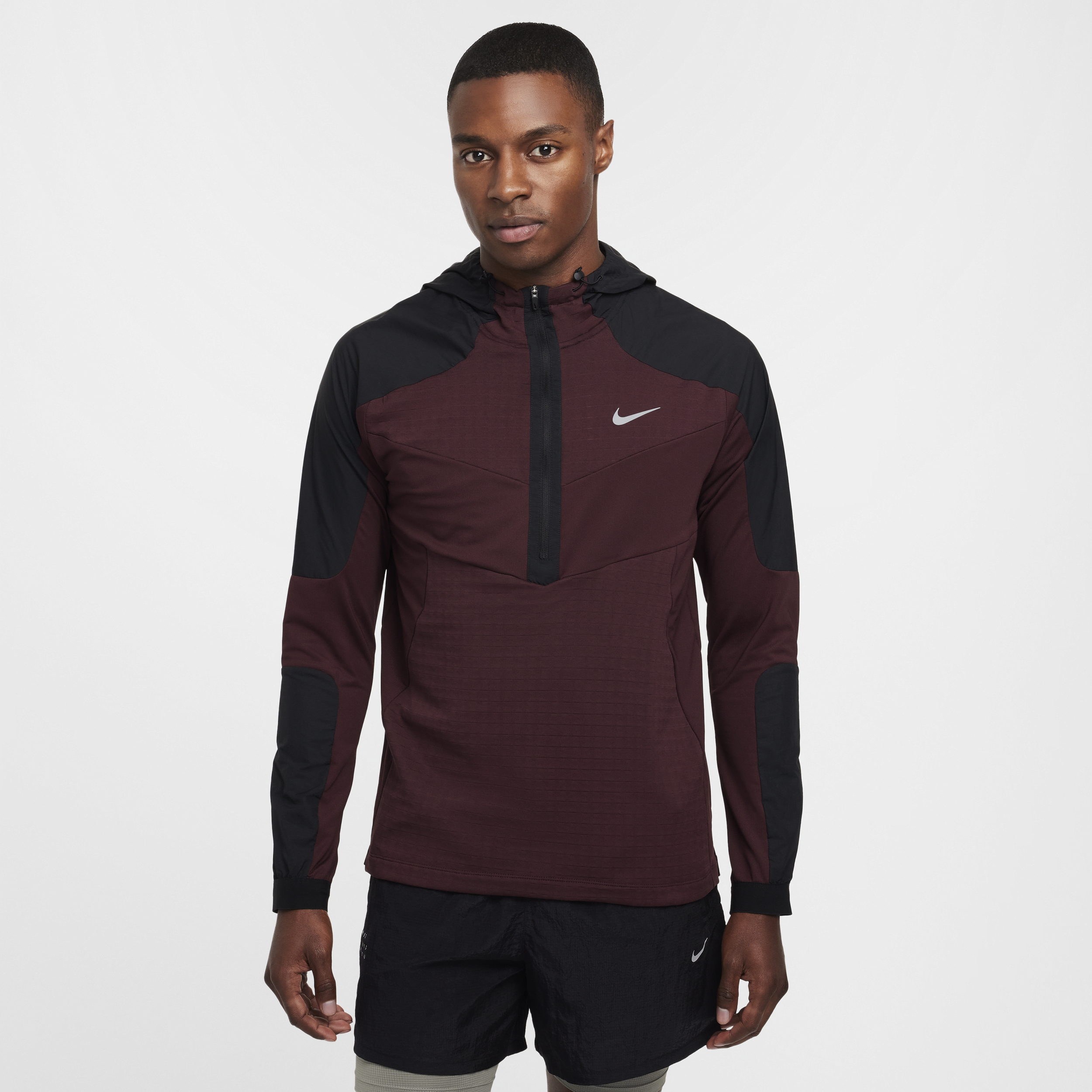 Nike Hardlooptop met lange mouwen voor heren - Rood