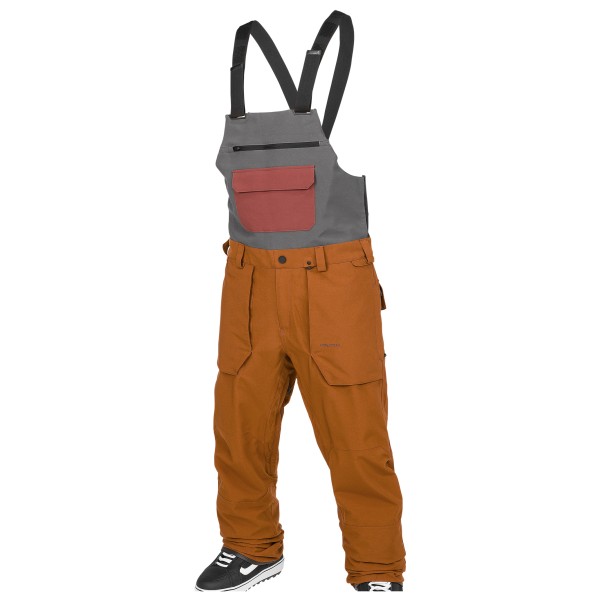 Volcom  Roan Bib Overall - Skibroek, bruin