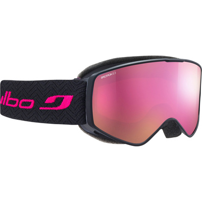 Julbo J7771 Kinder-Skibrille Vollrand Monoscheibe Kunststoff-Gestell, schwarz