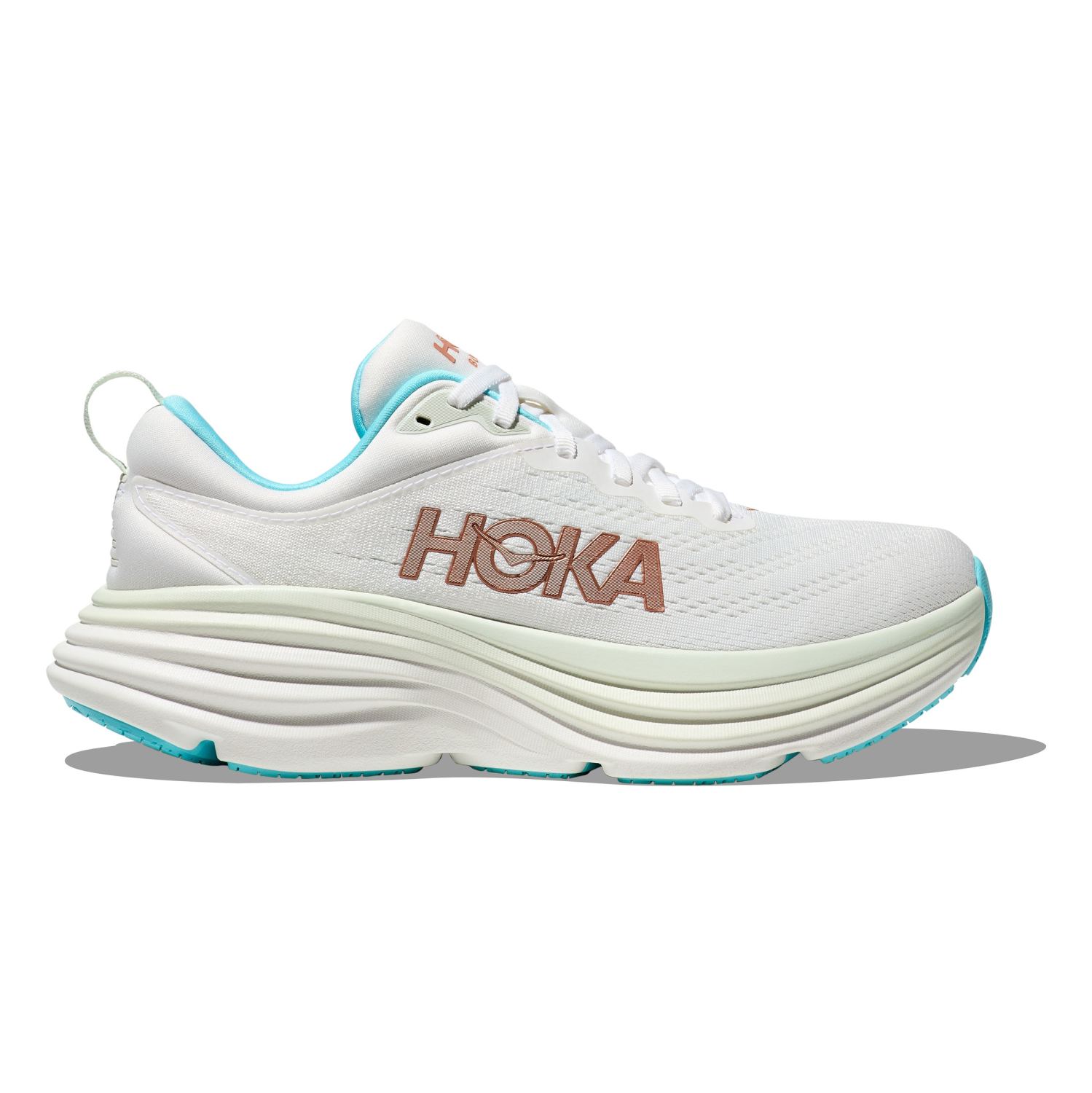 Hoka One One Hoka Bondi 8 hardloopschoenen wit/licht blauw dames