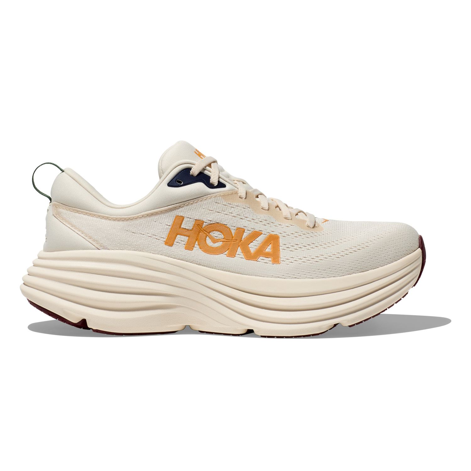 Hoka One One Hoka Bondi 8 hardloopschoenen wit/rood heren