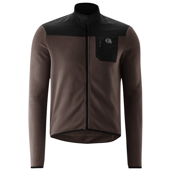 Gonso  Chisone L/S Full Zip - Fietsshirt, zwart/bruin