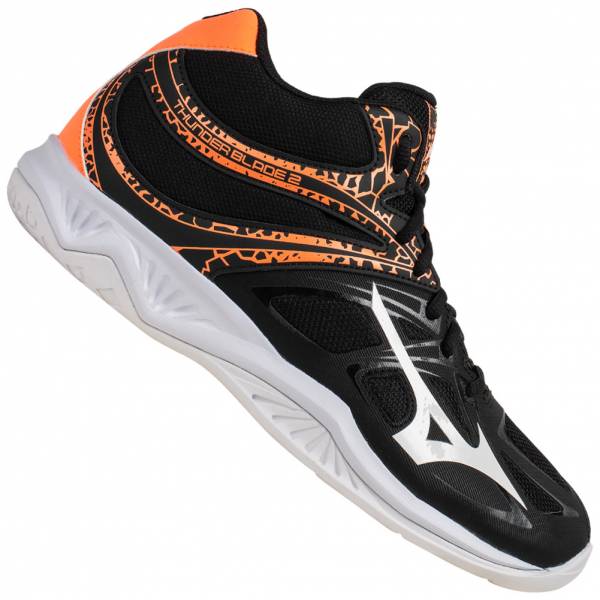 Mizuno Thunder Blade 2 'Zwart Oranje' Heren Indoorschoenen V1GA1975-53