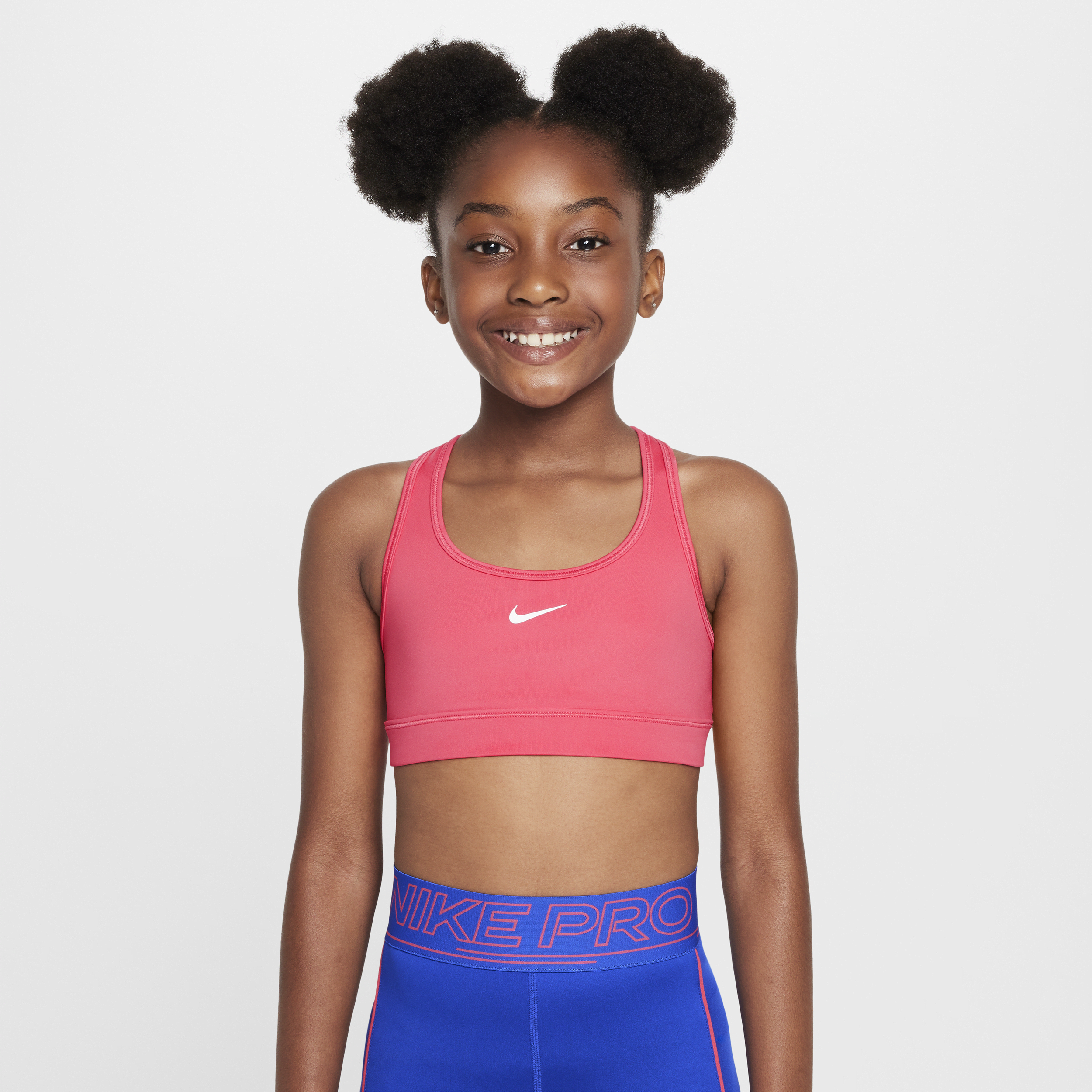 Nike Swoosh Sport-bh voor meisjes - Roze