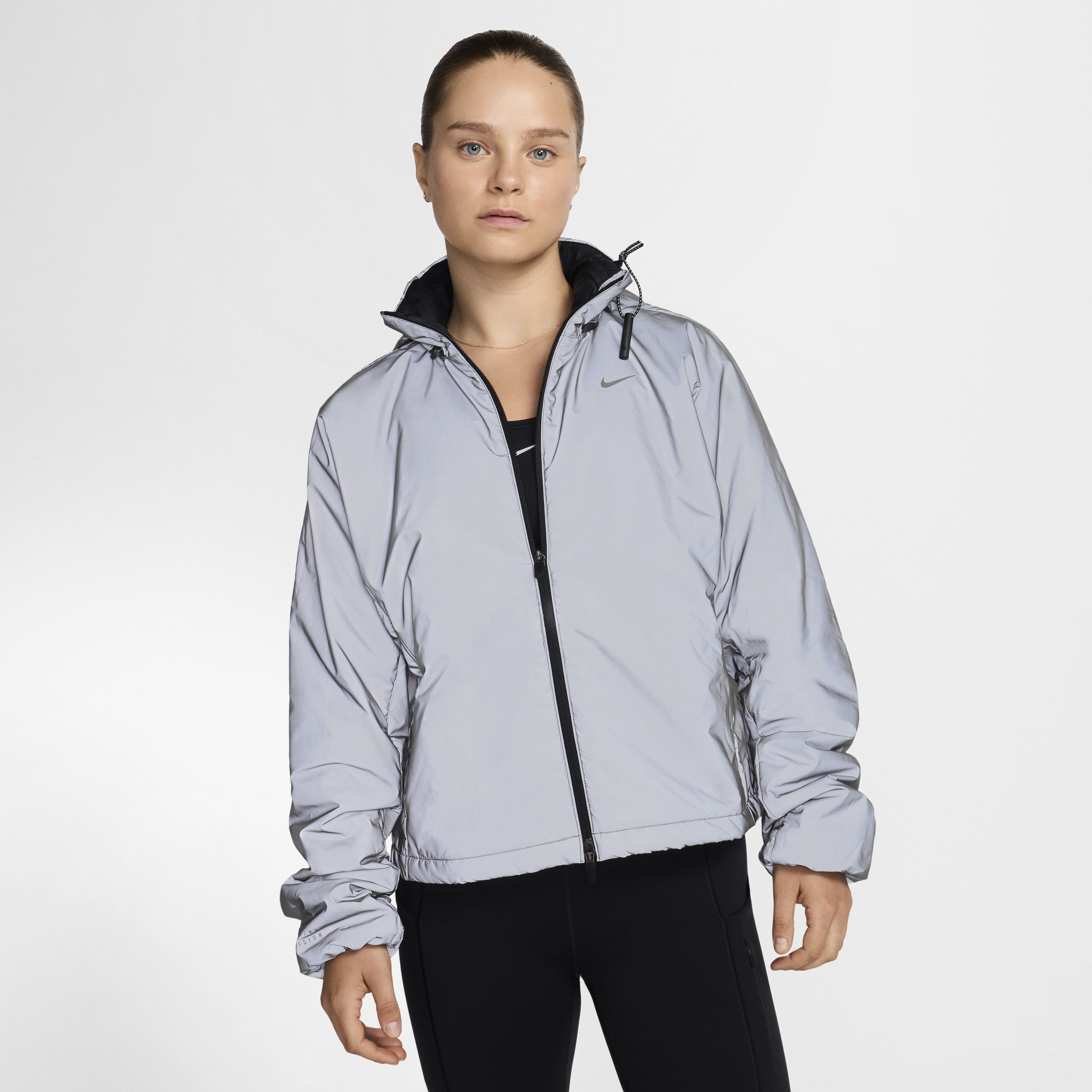 Nike Running Division Therma-FIT hardloopjack met reflecterend design voor dames - Zwart