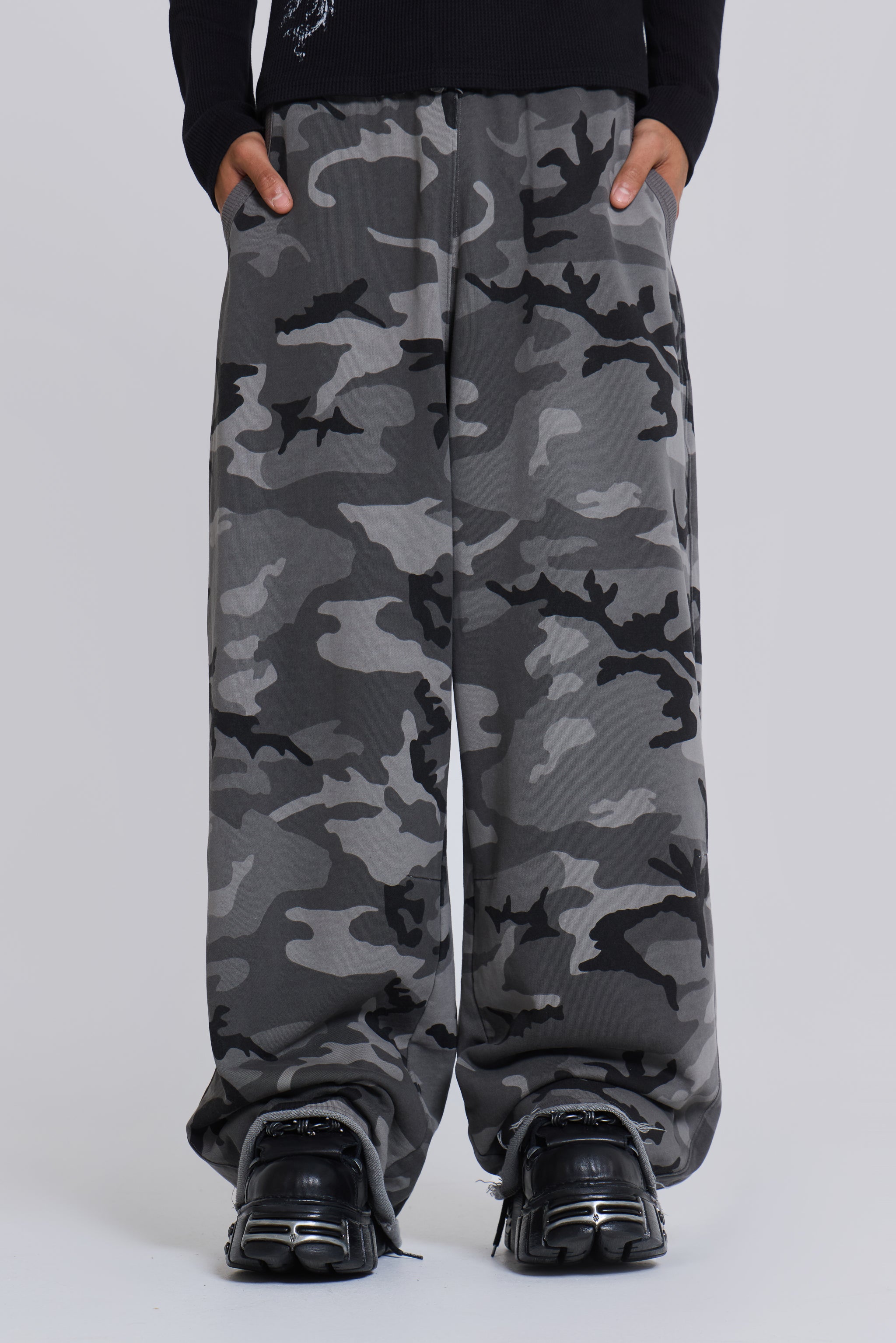 Jaded Man Black Camo Monster Joggers