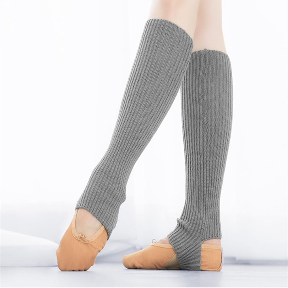 Relaxtime 10 kleuren 2 maten volwassen ballet dans beenbedekking hielbeschermer gebreide wol warmer yoga voetsokken stokings