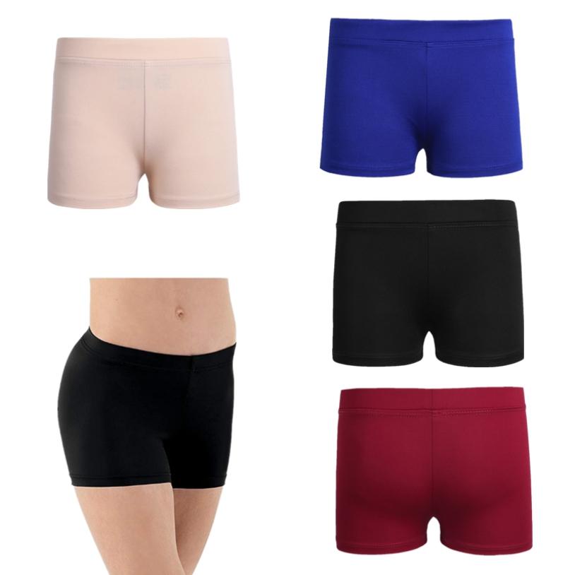 Inlzdz Kinderen Meisjes Jongens-cut Lage Taille Actieve kleding Gymnastiek Ballet Dans Shorts voor Yoga Sport Workout Gym