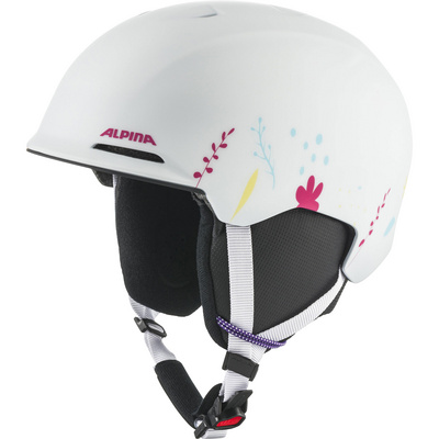 Alpina Brix Jr. Kinder Skihelm 48-52 cm, 11 white/graphic matt)